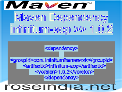 Maven dependency of infinitum-aop version 1.0.2