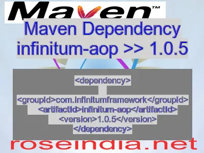 Maven dependency of infinitum-aop version 1.0.5