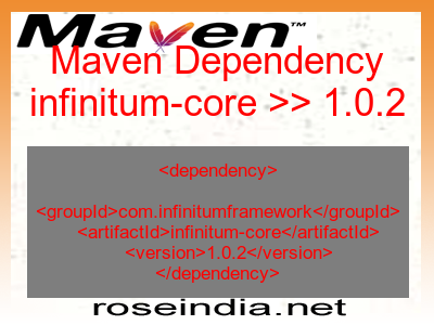 Maven dependency of infinitum-core version 1.0.2