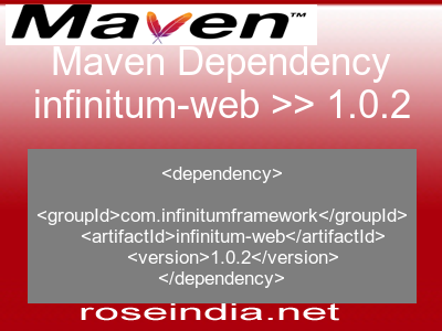 Maven dependency of infinitum-web version 1.0.2