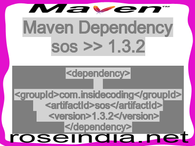 Maven dependency of sos version 1.3.2