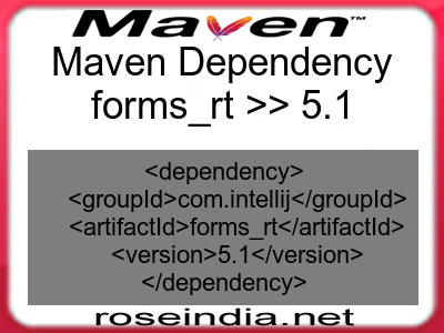 Maven dependency of forms_rt version 5.1