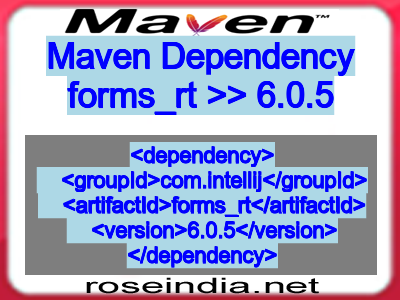 Maven dependency of forms_rt version 6.0.5