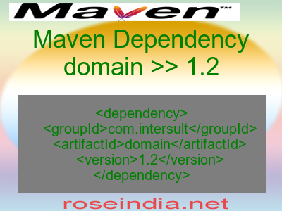 Maven dependency of domain version 1.2