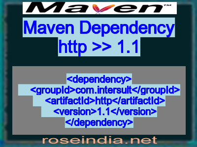 Maven dependency of http version 1.1