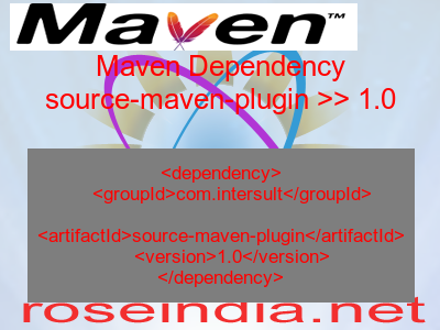 Maven dependency of source-maven-plugin version 1.0