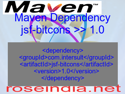 Maven dependency of jsf-bitcons version 1.0