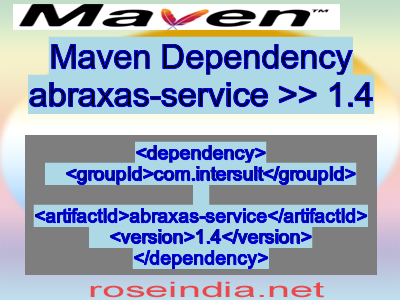Maven dependency of abraxas-service version 1.4