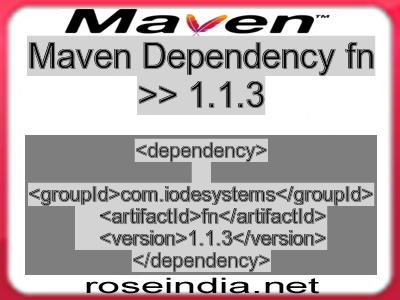 Maven dependency of fn version 1.1.3
