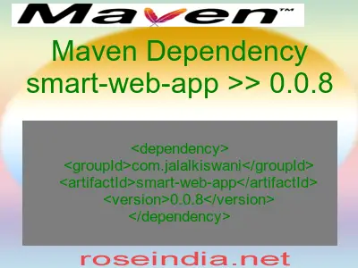 Maven dependency of smart-web-app version 0.0.8