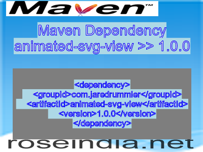 Maven dependency of animated-svg-view version 1.0.0