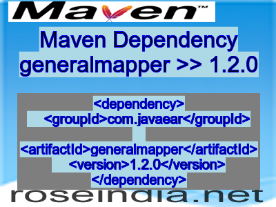 Maven dependency of generalmapper version 1.2.0