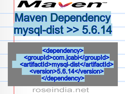 Maven dependency of mysql-dist version 5.6.14