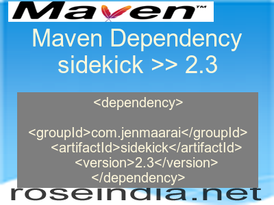Maven dependency of sidekick version 2.3