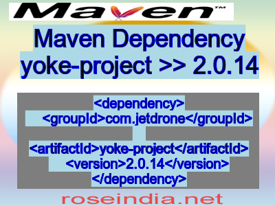 Maven dependency of yoke-project version 2.0.14