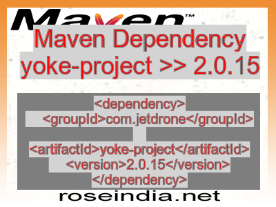 Maven dependency of yoke-project version 2.0.15
