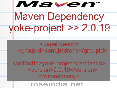 Maven dependency of yoke-project version 2.0.19