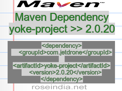 Maven dependency of yoke-project version 2.0.20