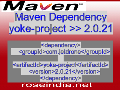 Maven dependency of yoke-project version 2.0.21