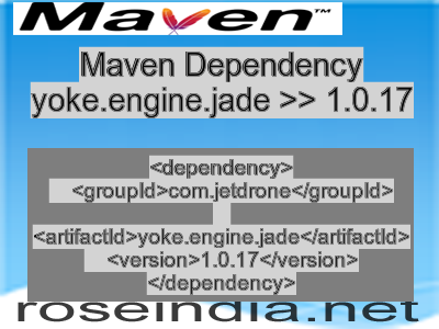 Maven dependency of yoke.engine.jade version 1.0.17