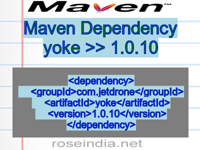 Maven dependency of yoke version 1.0.10