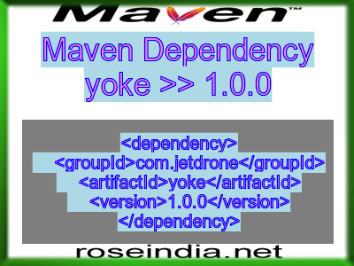 Maven dependency of yoke version 1.0.0