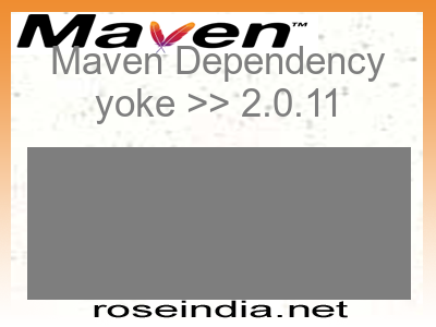 Maven dependency of yoke version 2.0.11