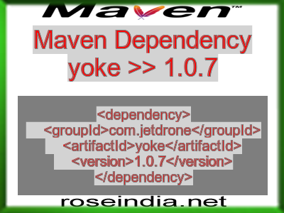 Maven dependency of yoke version 1.0.7