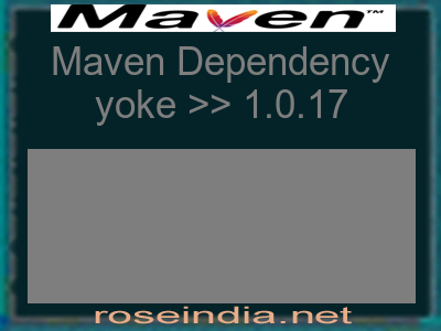 Maven dependency of yoke version 1.0.17