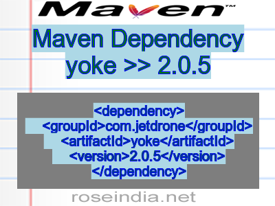 Maven dependency of yoke version 2.0.5