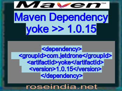 Maven dependency of yoke version 1.0.15