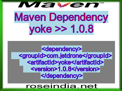 Maven dependency of yoke version 1.0.8
