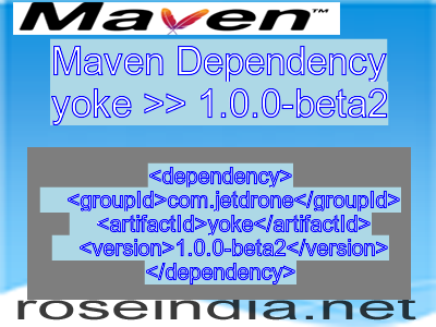 Maven dependency of yoke version 1.0.0-beta2