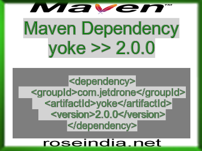 Maven dependency of yoke version 2.0.0