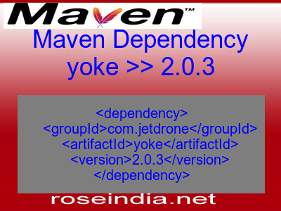 Maven dependency of yoke version 2.0.3