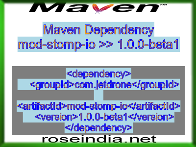 Maven dependency of mod-stomp-io version 1.0.0-beta1