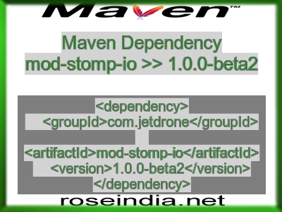 Maven dependency of mod-stomp-io version 1.0.0-beta2