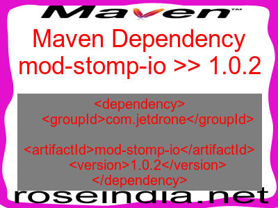 Maven dependency of mod-stomp-io version 1.0.2