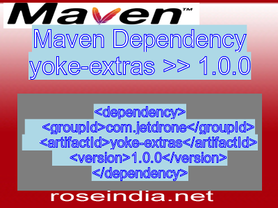 Maven dependency of yoke-extras version 1.0.0