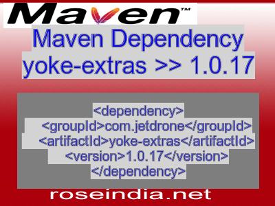 Maven dependency of yoke-extras version 1.0.17