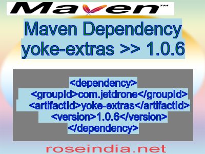 Maven dependency of yoke-extras version 1.0.6
