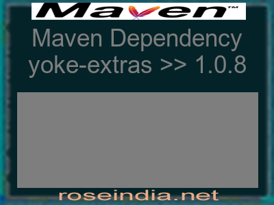 Maven dependency of yoke-extras version 1.0.8