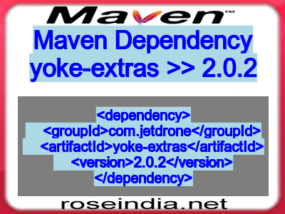 Maven dependency of yoke-extras version 2.0.2