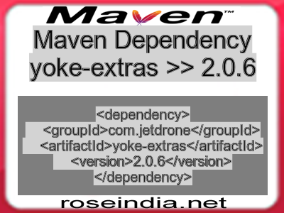 Maven dependency of yoke-extras version 2.0.6
