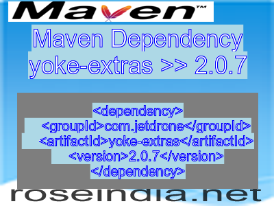 Maven dependency of yoke-extras version 2.0.7