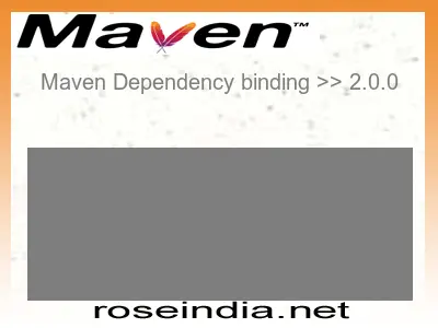 Maven dependency of binding version 2.0.0