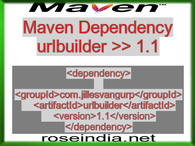 Maven dependency of urlbuilder version 1.1