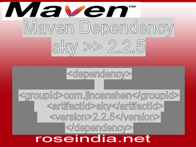 Maven dependency of sky version 2.2.5