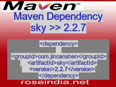 Maven dependency of sky version 2.2.7