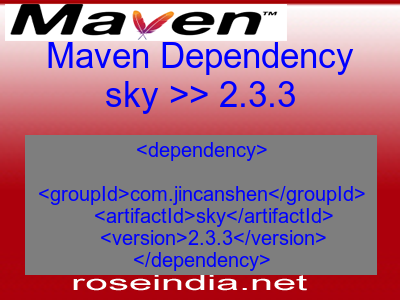 Maven dependency of sky version 2.3.3